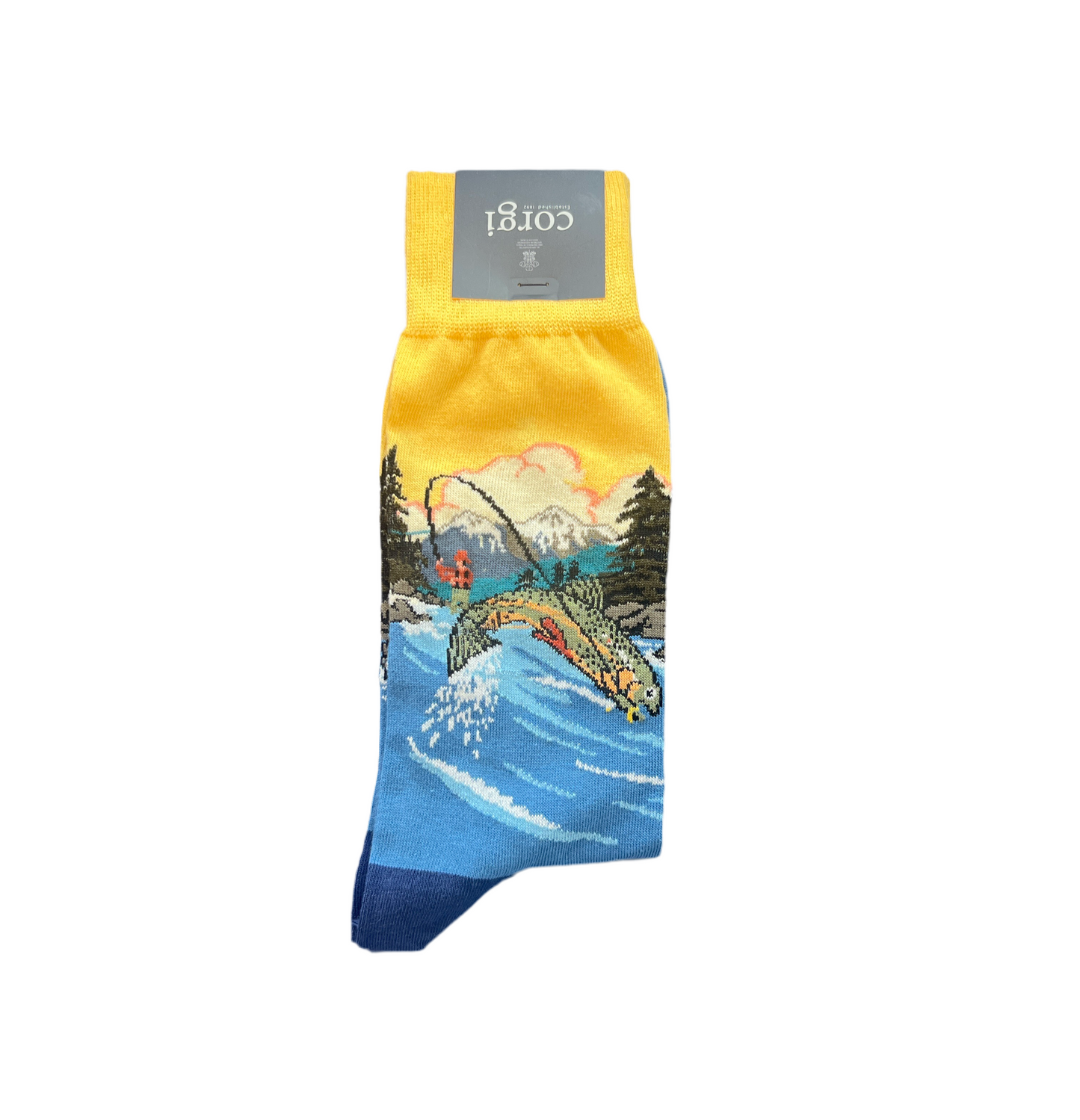 Fishing Scene Sock