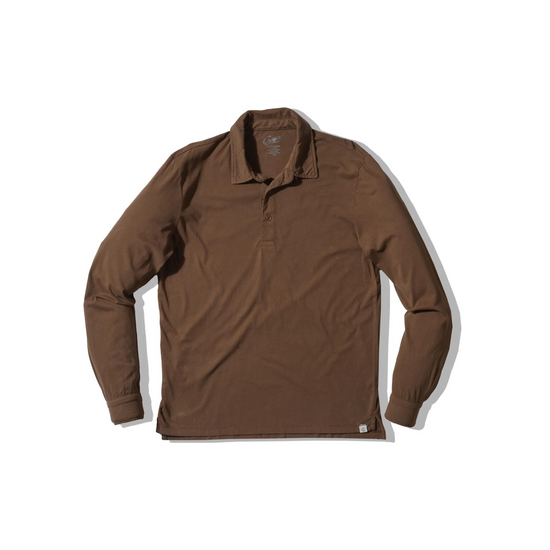 Pima Cotton Long Sleeve Polo