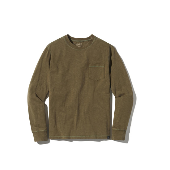 Hewitt Garment Dyed Long Sleeve Pocket Tee