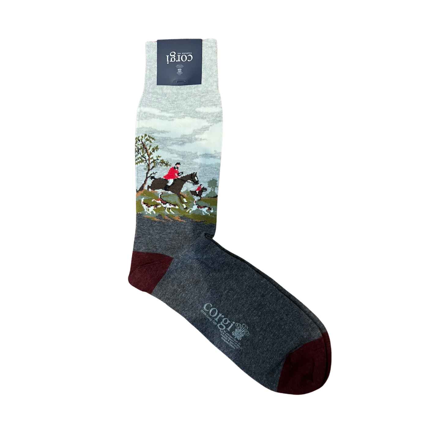 Horse Country Scene Cotton Socks