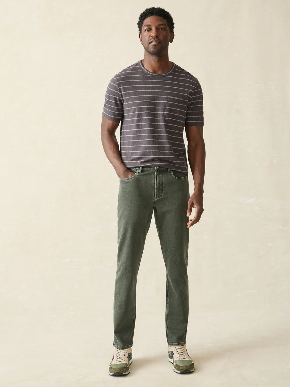 Stretch Terry 5-Pocket Pant