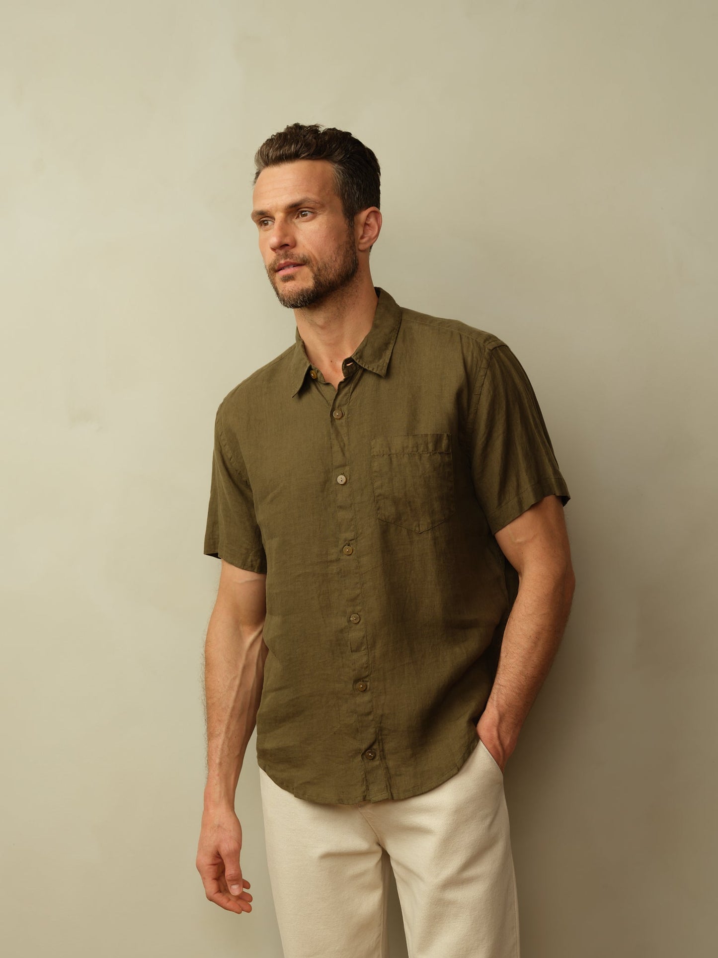 Hudson Linen Short Sleeve Shirt