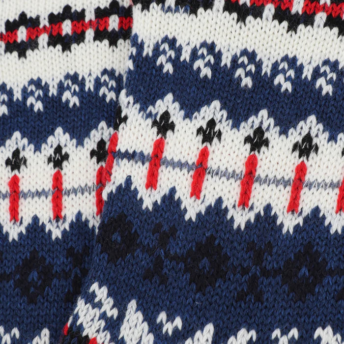 Fair Isle Wool & Cotton Socks