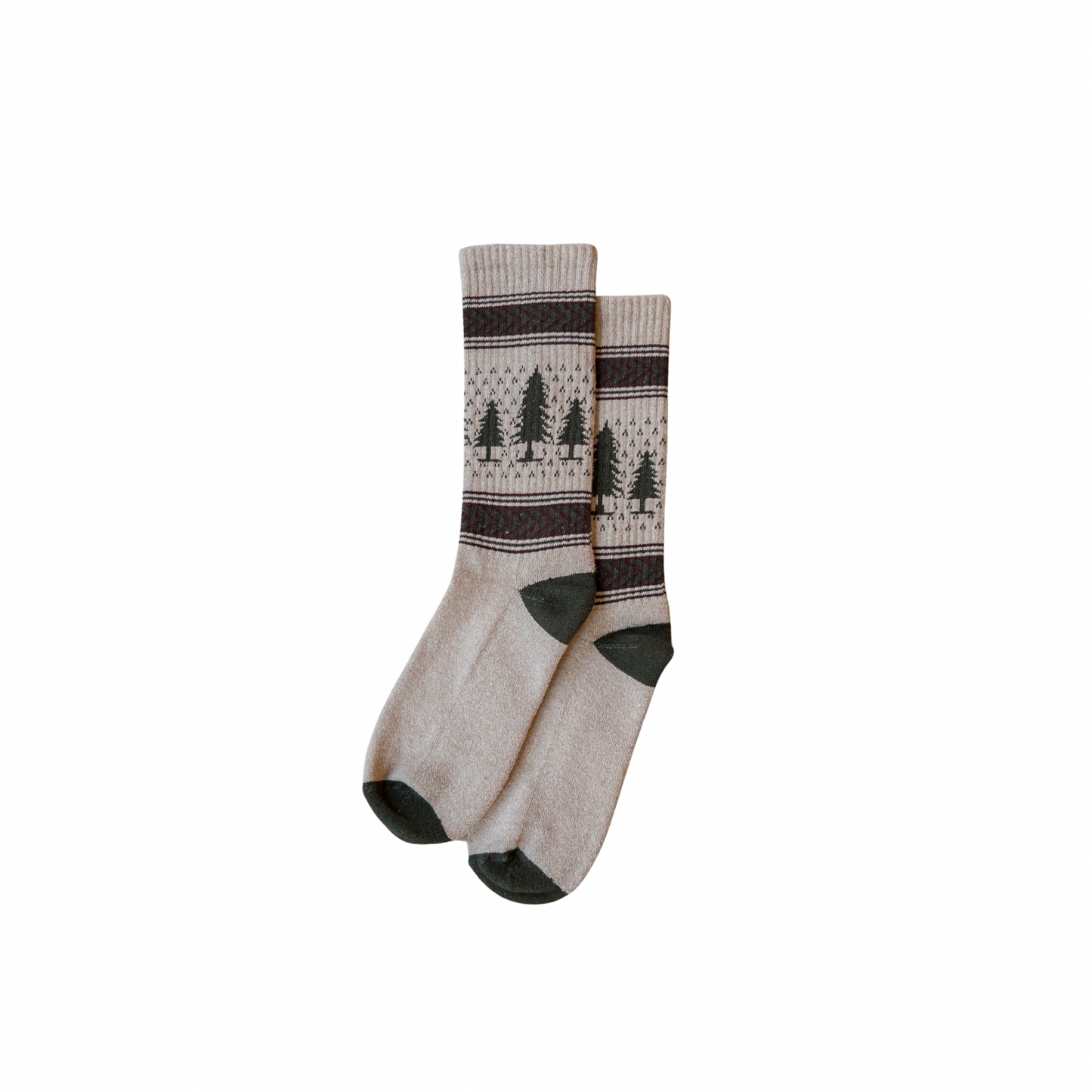 Evergreen Pines Jacquard Socks