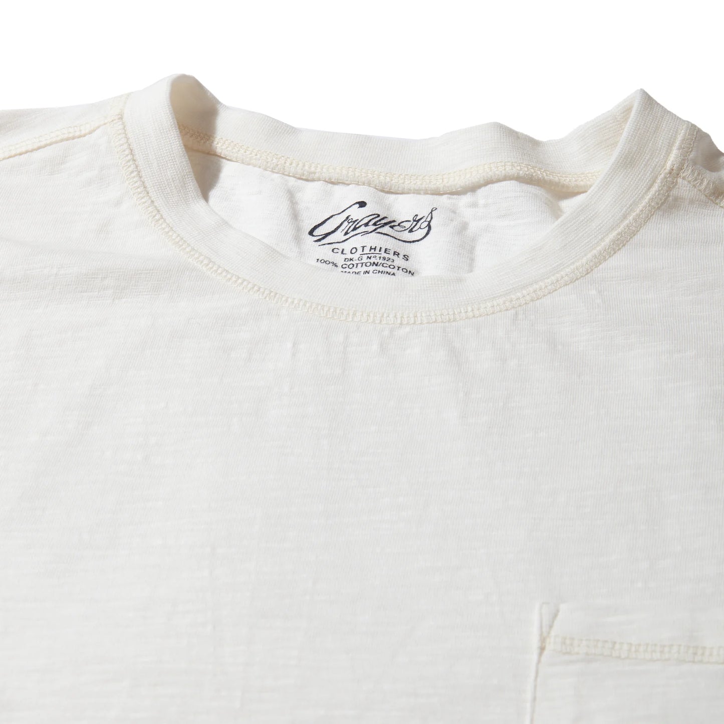 Hewitt Garment Dyed Long Sleeve Pocket Tee