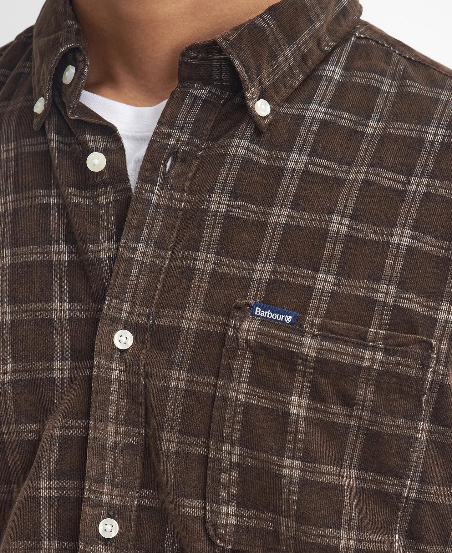 Harthill Tailored Checked Cord Shirt