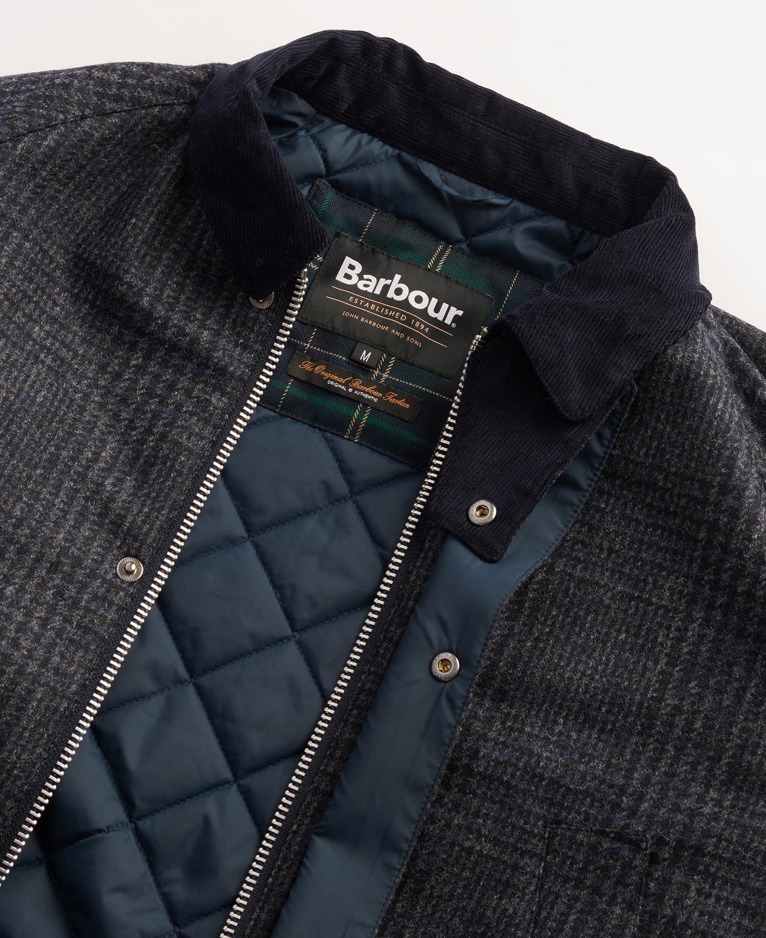 Barbour check jacket best sale