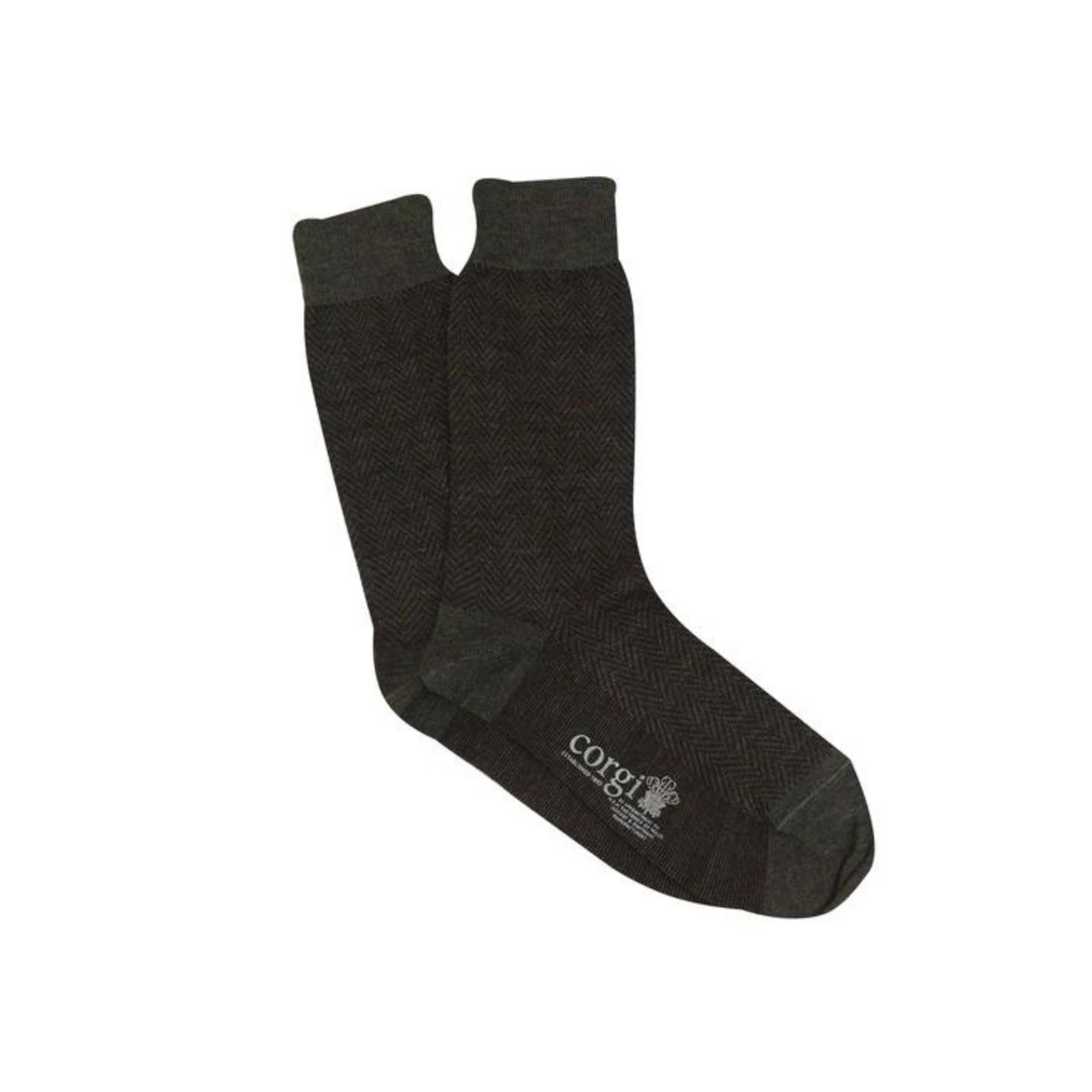 Men's Formal Herringbone Merino Wool Socks