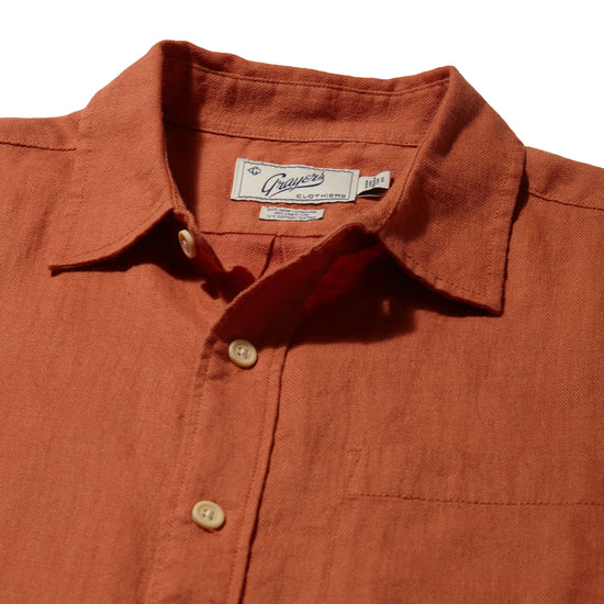 Amalfi Textured Hemp Linen Short Sleeve Shirt