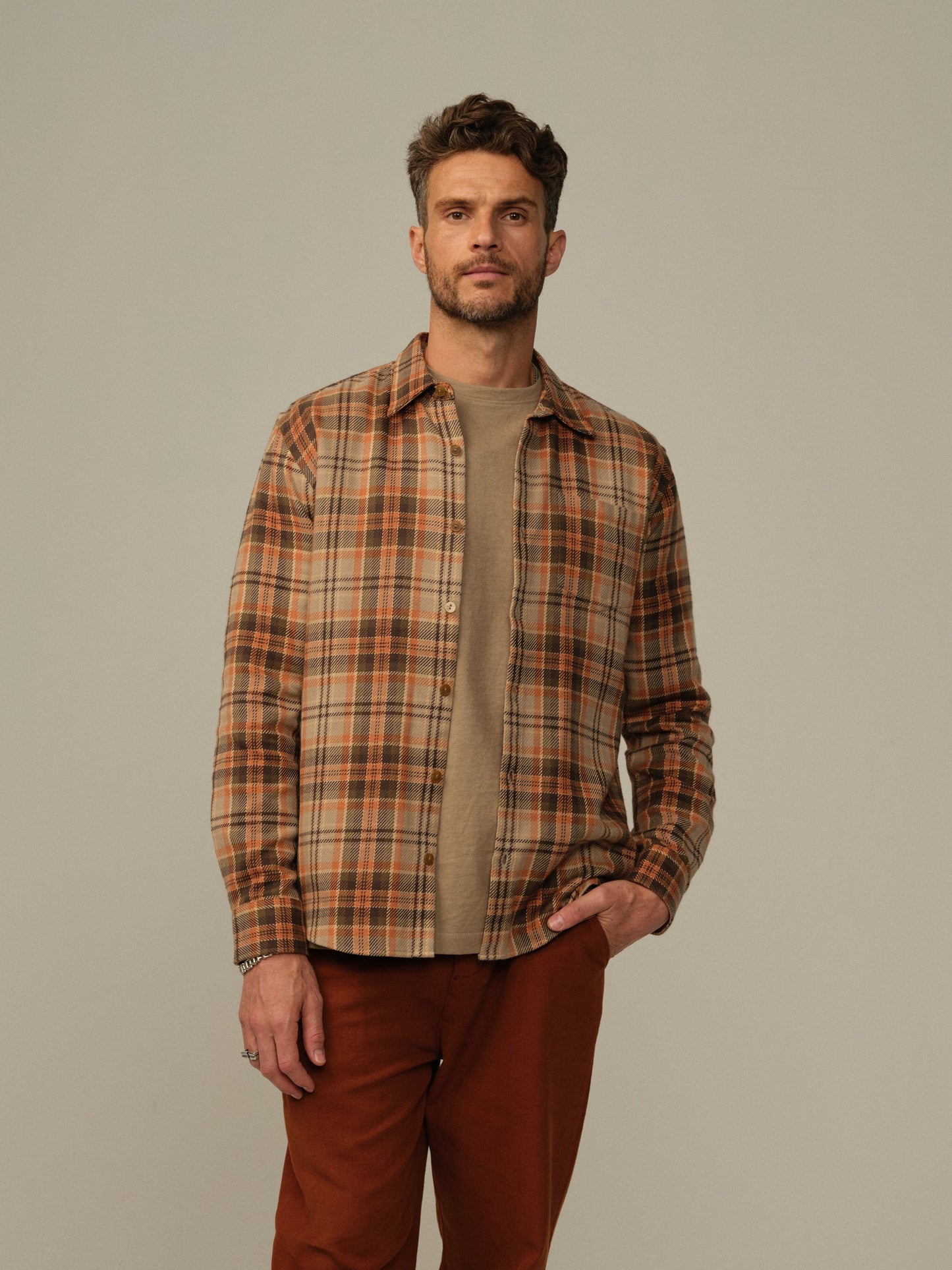 Accord Organic Cotton Dobby Flannel Shirt