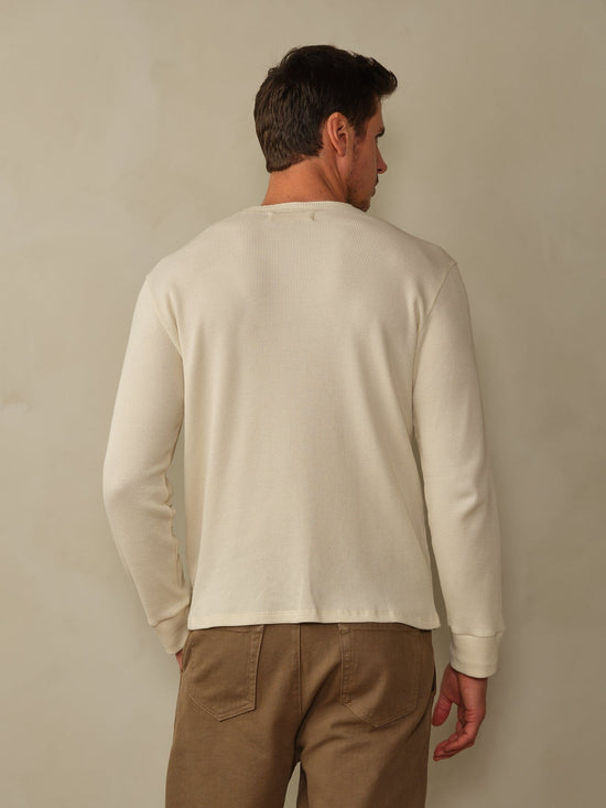 Crosby Organic Cotton Waffle Henley Shirt