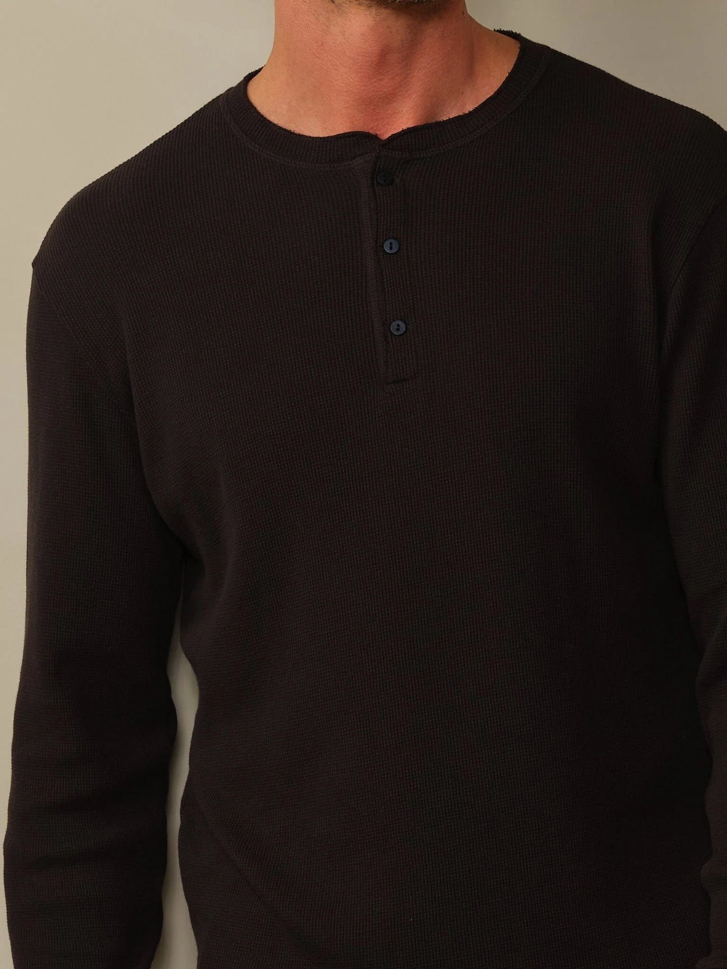 Crosby Organic Cotton Waffle Henley Shirt