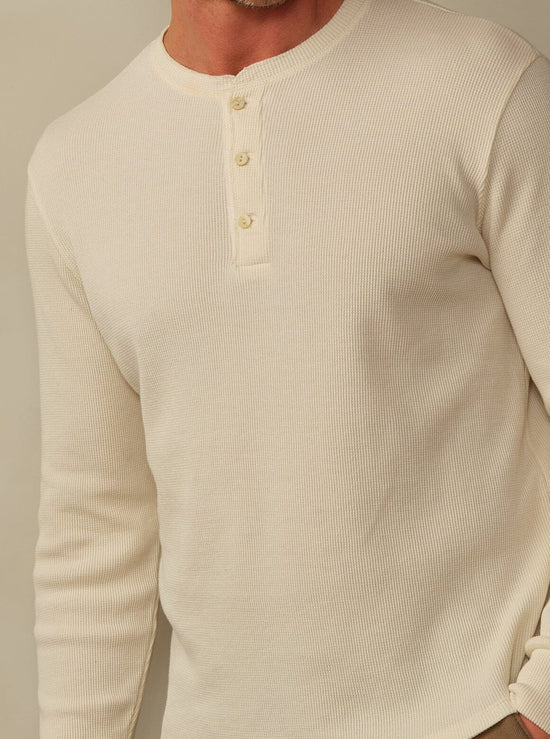 Crosby Organic Cotton Waffle Henley Shirt