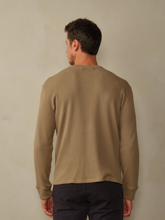 Crosby Organic Cotton Waffle Henley Shirt