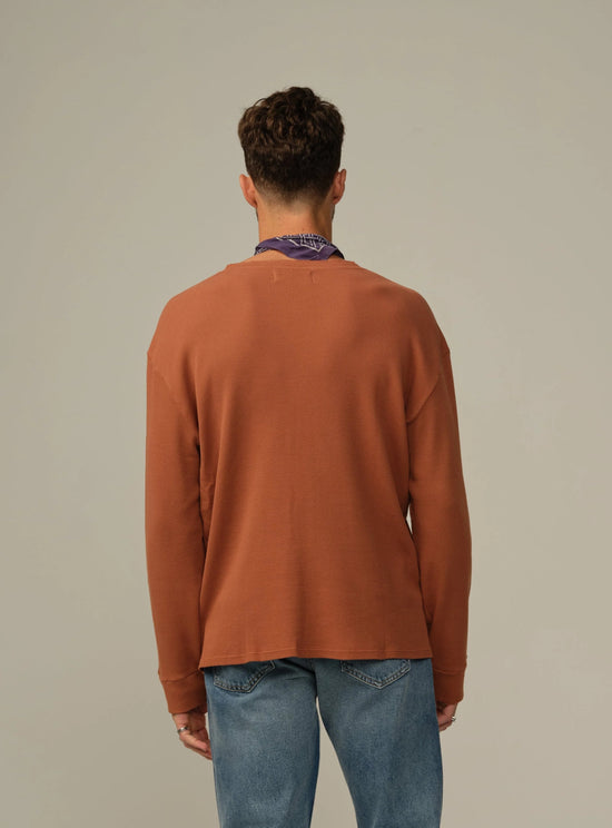 Crosby Organic Cotton Waffle Henley