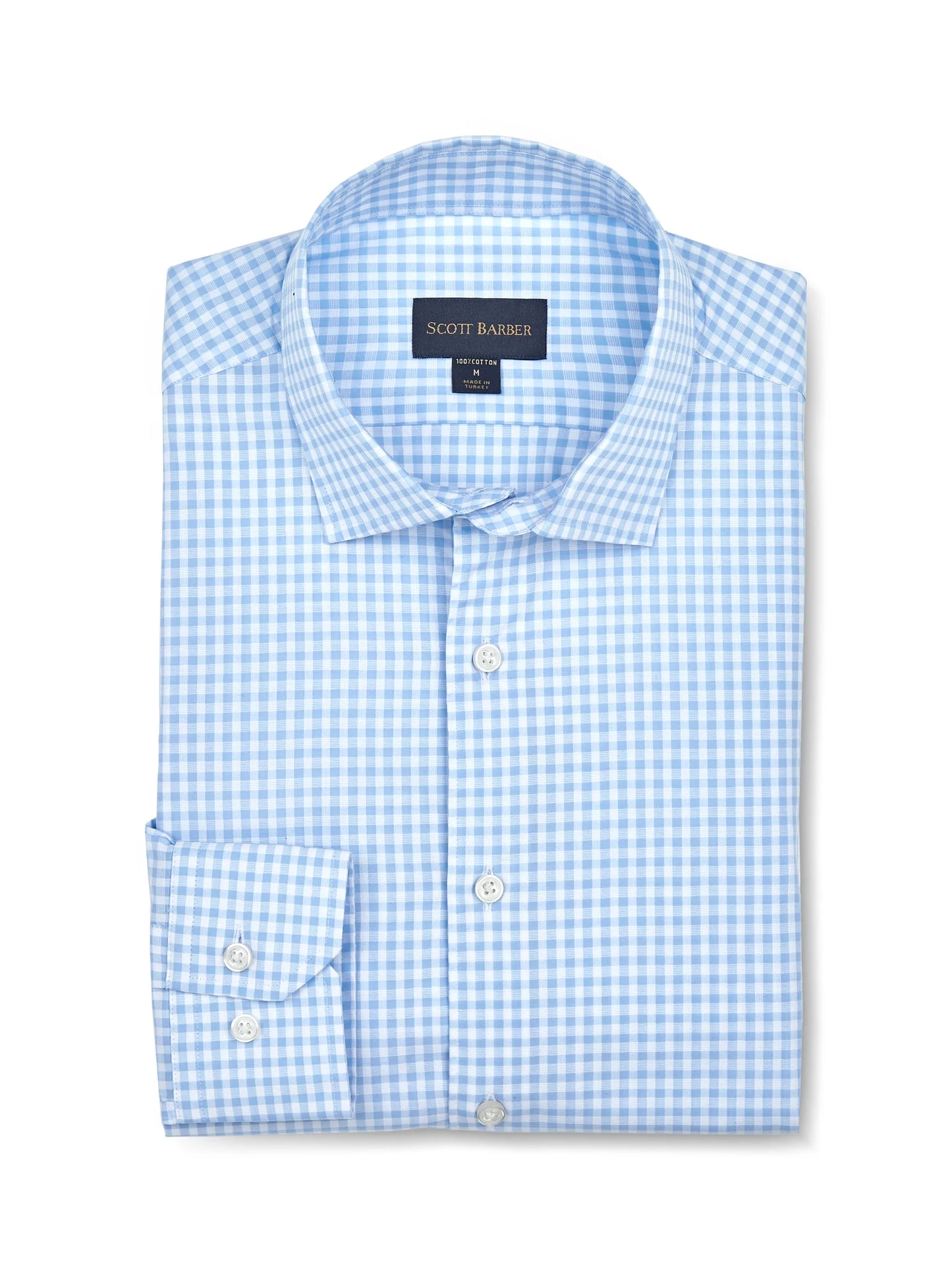 Organic Cotton Gingham Button Down Shirt