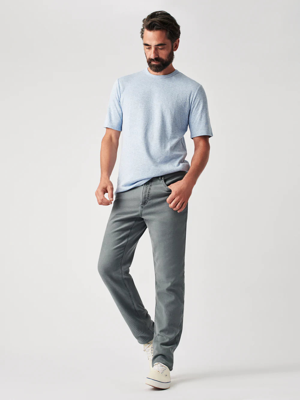 Load image into Gallery viewer, Stretch Terry 5-Pocket Pant

