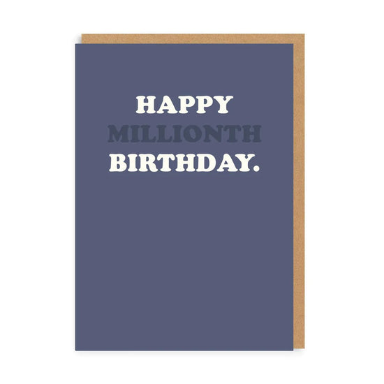 Load image into Gallery viewer, Happy Millionth Birthday Card
