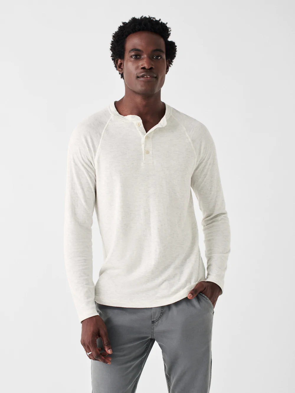 Load image into Gallery viewer, Cloud Cotton Long-Sleeve Henley
